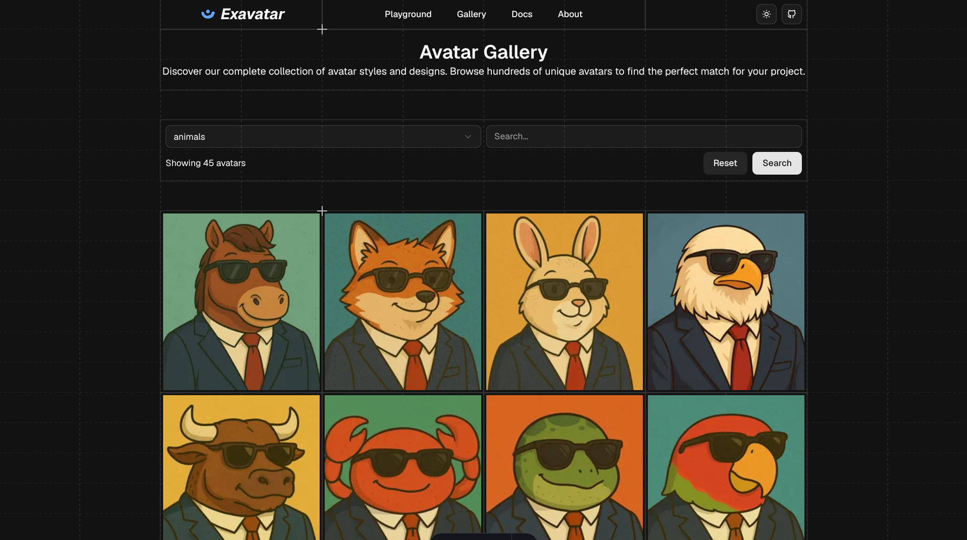 Exavatar screenshot